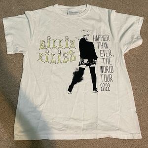BILLIE EILISH WORLD TOUR T - SHIRT 2022 FROM CONCERT BRAND NEW NEVER WORN SIZE S
